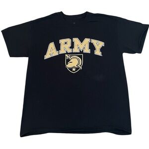 Black Army Graphic T-Shirt - Size Large